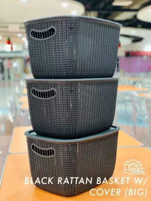 Rattan Basket with Cover