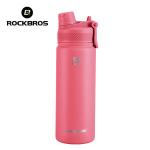 ROCKBROS Stainless Steel Water Bottle Vacuum Hot Cold Insulated Bottle Large Capacity Two Nozzle Outdoor Sports Flask Tumbler
