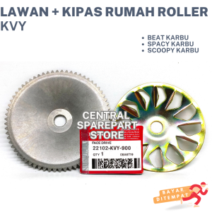 (HONDA) LAWAN + KIPAS RUMAH ROLLER KVY BEAT SCOOPY SPACY KARBU 22102-KVT-900 / TUTUP RUMAH ROLER / FINDRIVE FACE / TUTUP RUMAH ROLLER PULLEY / KIPAS CVT
