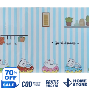 DCH - Wallpaper Dinding 60cm x 1m Dapur Karakter Glossy Stiker Kitchen Set Kamar Mandi Premium Foil