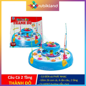 [2 Tầng] Bộ Đồ Chơi Câu Cá 2 Tầng Thành Đô Có Đèn Và Nhạc Size Lớn Trò Chơi Câu Cá Có Nam Châm Đồ Chơi Trẻ Em Cho Bé