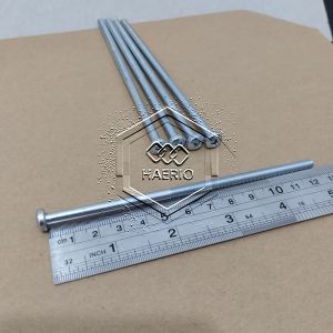 BAUT JP M5X125 HEAD SEKRUP M5 X 125 PANJANG 125CM 125 CM BAUD 8 5X125 5 X 125 MM 125MM OBENG PLUS SKRUP PUTIH GALVANIZ GALVANIS GALPANIS PITCH DRAT 0.8