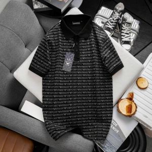 VN A701  Men’s Casual Printed Polo Shirt  Short Sleeve Collar Top  Cotton Polyester  New Arrival