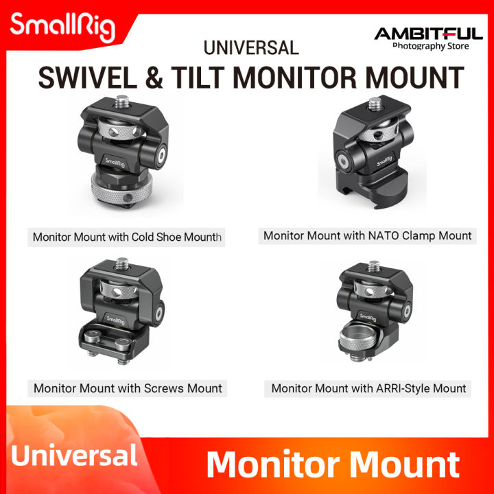 SmallRig Quick Release Monitor Holder Camera Clamp Swivel and Tilt