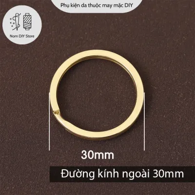 Khoen Móc Tròn Chất Đồng Thau Size 15mm/20mm/25mm/30mm Phụ Kiện Làm Đồ Da Túi Xách Bóp Ví Thủ Công Handmade DIY