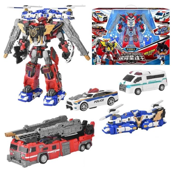 4 IN 1 Tobot V Gigant Saver Transforming Robot to Car Toys Korea ...