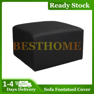 Plain Sofa Cover 3 Seater and 2 Single Sofa Cover Set Stretchable Sofa Cover 3 PCS Sala Sofa Cover Set Matching Footstool/Ottoman Cover