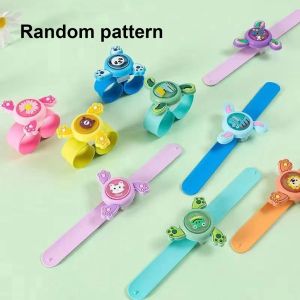 Rotating Gyroscope Childrens Outdoor Anti-mosquito Cartoon Mosquito Repellent Glows Bracelet 1pcs