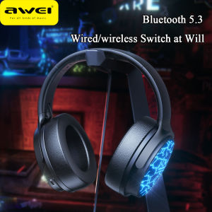 Awei A780 pro Tai nghe Bluetooth RGB không dây Running Bass Bluetooth 5.3 Khử tiếng ồn thông minh Âm thanh nổi Hỗ trợ chơi game Tai nghe không dây có thể gập lại có Mic Cuộc gọi rõ ràng