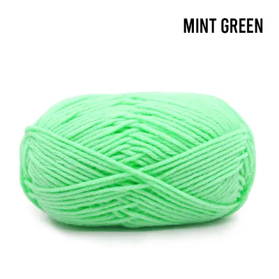 Kaki Jimat Milk Cotton Knitting Yarn Thread DIY Baby Knit Blanket Crochet Yarn Benang Kait 50g