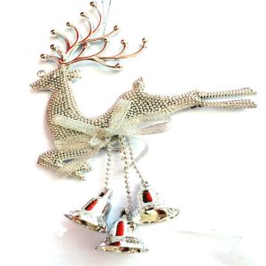 ALENEE With Bell Creative Xmas DIY Craft For Home Kids Gift Ornaments Christmas Pendants Christmas Decoration Elk Decor Reindeer Ornaments
