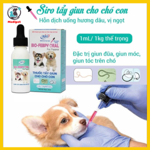 Siro BIO-FEBPY ORAL cho chó con dung dịch uống hương dâu vị ngọt - Medipet