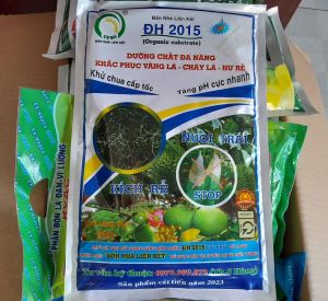 ORGANIC Khử chua cấp tốc - Tăng pH cực nhanh ĐH 2015 Dưỡng chất đa năng gói Khắc phục vàng lá - cháy lá - hư rễ gói 1kg