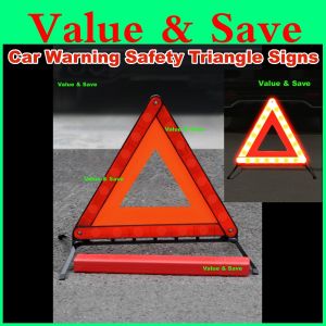 Car Warning Triangle Reflector Foldable Safety Road Sign Emergency Breakdown Triangle Kecemasan Tiga Segi