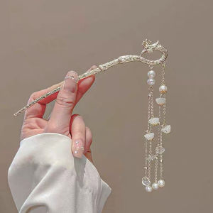 YIN WEI Phoenix tassel hairpin female 2024 new high quality step hairpin cheongsam Hanfu headdress