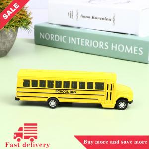 [COD] Alloy Inertial School Bus Model Car Model Pull Back Toys Vehicle Gifts Kids Boy Toys For Children Birthday