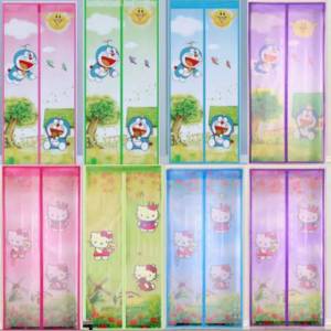 Gratis ongkir  - Tirai Magnet Anti Nyamuk - Tirai Pintu Motif - Hordeng Pintu Anti Nyamuk polyester.