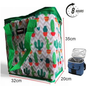 TRENY Portable Shoulder Waterproof Picnic Beer Fruit Beverage Ice Bag Ice Pack Lunch Lunch Bag Insulation Leakproof Cooler Bag