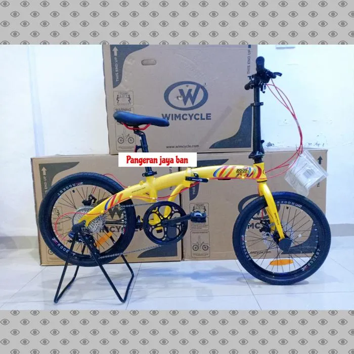 Sepeda Roket sepeda lipat wimcycle pocket rocket promo - Kuning | Lazada Indonesia