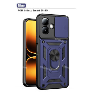 Infinix Smart 20 Casing For Infinix Smart 20 Smart20 InfinixSmart20 2026 Car Mag Ring Back Cover Push Pull Camera Protect Shell Phone Case