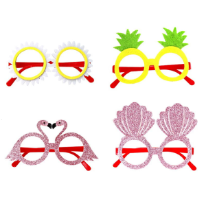 Funny Sunglasses For Parties Plastic Frame Eyewear With Beach Theme Design For Costume Event Gathering Photography