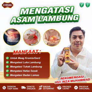 Obat Asam Lambung yang Aman untuk Ibu Hamil Maag Cair Alami Sakit Ulu Hati Gerd Madu Herbal Sari Kurma KURMAQU ASLI