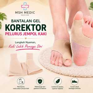 Bantalan Gel Korektor Pelurus Jari Kaki Hallux Valgus 1 Pasang