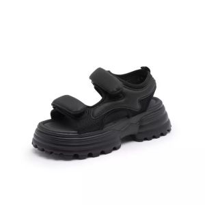 [HÀNG CÓ SẴN]  Dép Sandal nữ 2 quai dán hàng QC đế cao 5cm - (kèm video thật)