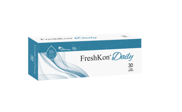 (30 pieces) Freshkon Daily Clear 1 Day Disposable Lens