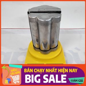 [Hàng Dầy Inox 430] Khuôn Làm Giò Lụa Nắp Thụt 500 Gr 1kg Làm Giò Chả Chả Lụa Giò thủ Chuyên Nghiệp Đảm Bảo An Toàn Vệ Sinh Thực Phẩm Cam Kết Xài Bền - Giò hoa 1000 gr