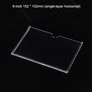 [caichuitan] 1 Piece Transparent Plexiglass Book Magazine Display Wall Mounted Holder Acrylic Storage Box For 5 6 7in Paper Office Data File Card Slot