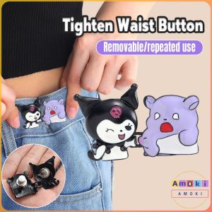 Cartoon Shaped Tighten Waist Button Adjustable Jean Waist Buckle No Sew Snap Reusable Jeans Pins
