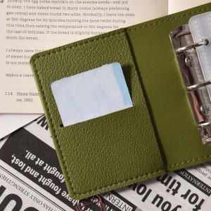 MMLUCK 3 inch Sổ đựng ảnh thẻ Da PU Vòng 3 lỗ Album Ảnh Mini Giá đỡ ảnh thẻ Dây thun Sổ Sưu Tập Thẻ Người hâm mộ