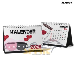 Kalender Meja A5 2026 Gambar Ilustration Keren Terbaru High Quality Kalender Duduk 2026 Ilustasi Lucu