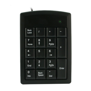 Multifunction Numerics Keyboards 18 Key USB PS2s Plugs Play Number Pad For Laptop Financial Calculations