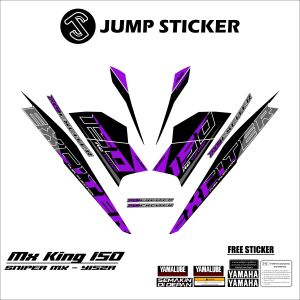 Stiker striping mx king 150 grafis variasi 024