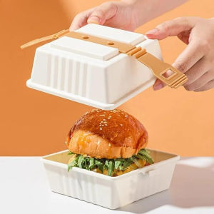 Sandwich Lunch Box Food Sealed Storage Box Portable Lunch Box Reusable Sandwich Containers for Family Camping Picnics
