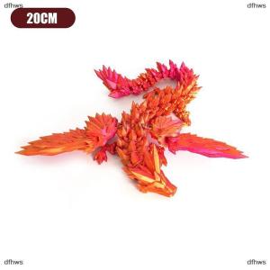 [COD] dfhws 3D Printed Feilong Living Room Ornaments Multi-jointed Movable Dragon With Wings Tabletop Home Decoration