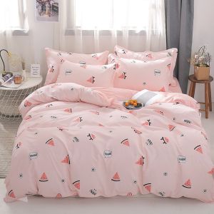 Bộ Chăn Ga Gối Cotton PL Dưa Hấu Chất Liệu Thoáng Mát Kích Cỡ Đa Dạng By. C.A Decor Store