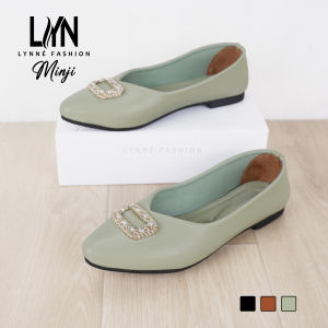 Lynne Minji Flatshoes Kasual Variasi 3 Warna Sepatu Balet Wanita Simple
