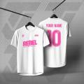 Baju Nama Custom Design Name and Number Football Futsal Jersey. 