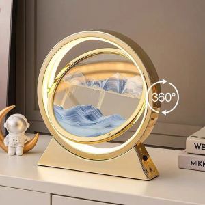3D Hourglass LED Lamp Quicksand Moving Sand Art Sand Scene Dynamic Living Room Decoration Accessories Modern Home Decor Gift