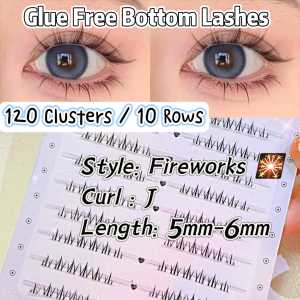 Aimi Lash/MJS02 Glue-Free Lash/Self-Adhesive Eyelashes/DIY Pre-Glued Extension Clusters