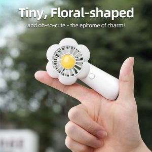 OATSBASF MIni USB Rechargeable Handheld Fan Cute Hanging Neck Fan Portable Summer Fan with 500mAh Battery