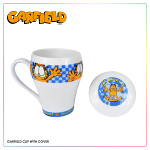 Ceramic Souvenir Mug Garfield Cartoon Coffee Tea Milk Home Kitchen Office Gift With Ceramic Cup Cover GF31823