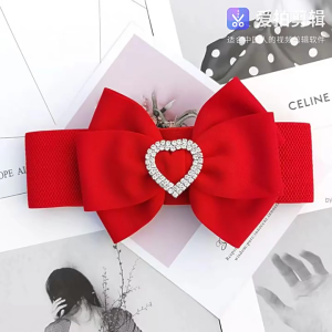 Lung Linh hình trái tim Thạch Thắt Lưng Co Giãn Cho Phụ Nữ Thoải Mái Bên Bữa Ăn Tối Phụ Kiện