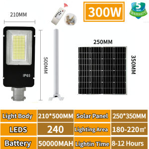 Solar light 1500W LED solar street light lampu solar outdoor lighting IP67 waterproof spotlight with remote