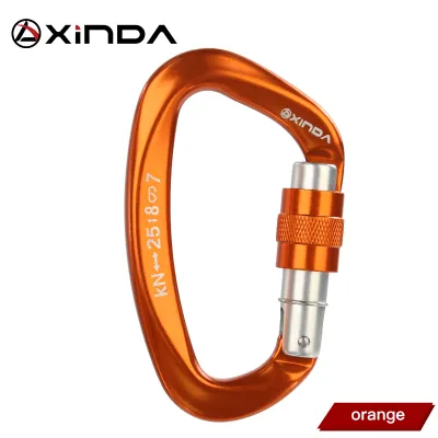 Xinda 25kN Cổng Vít Bảo Mật Móc Leo Núi Leo Núi Hình Chữ D Khóa An Toàn Khóa Chủ Móc An Toàn Dùng Khi Dã Ngoại Rock Phụ Kiện Leo Núi