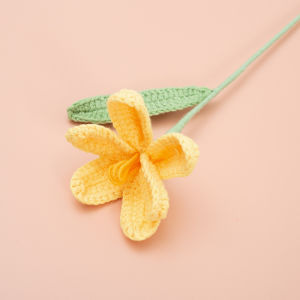 Hoa Len Tulip Nở Cánh Ghép Handmade Móc Len Màu Sắc Đa dạng làm quà tặng nhân dịp lễ sinh nhật lễ tốt nghĩa