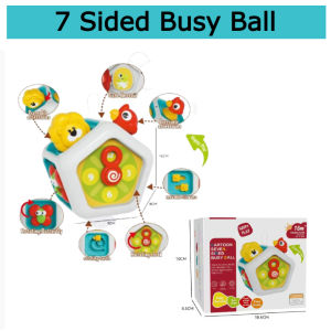 **Malaysia Seller** 7in1 Baby Busy Cube Montessori Sensory Toy busy board Mainan Bayi Kanak Educational Early baby toys ball